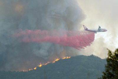 747, Holy Fire, August 2018, Santa Ana Mountains. © Lee Reeder